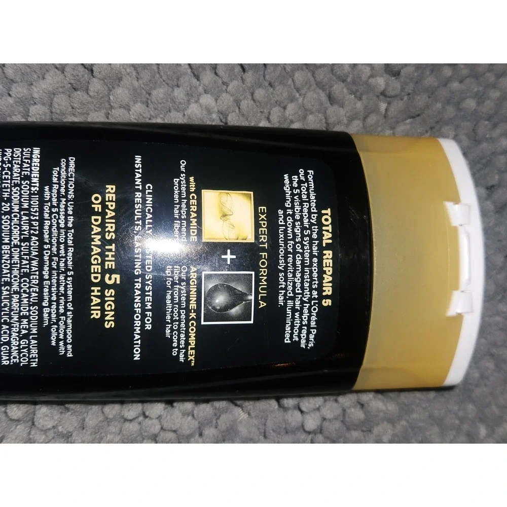 L'Oreal Paris‎ Total Repair 5 Repairing Shampoo, 12.6 fl oz~RETIRED LOOK